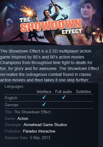 The Showdown Effect Digital Deluxe Steam + preorder bonus Steam - Click Image to Close